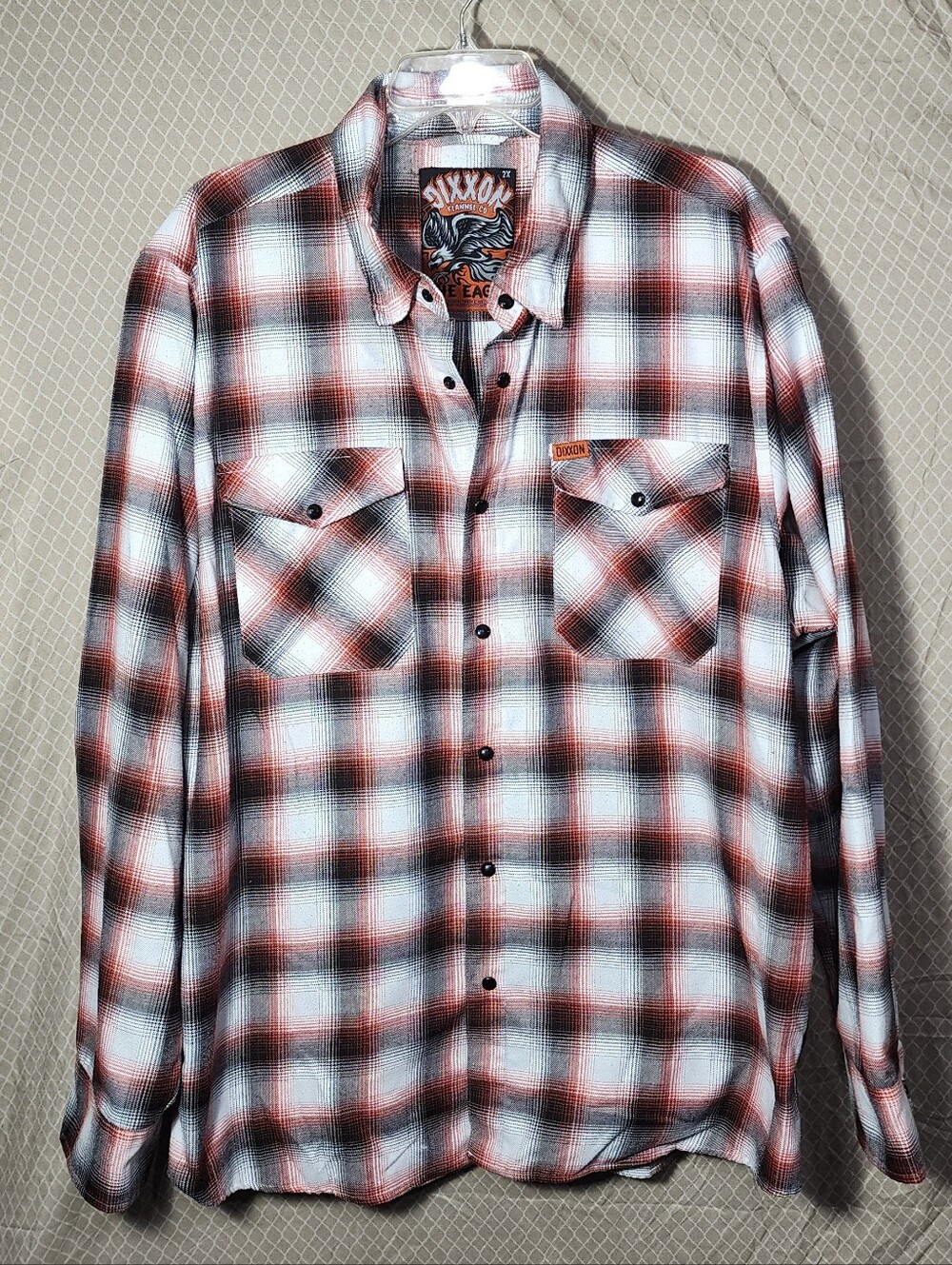 Dixxon Flannel Company Men’s 2XL The Eagle Shirt Halloween Colors NWOT